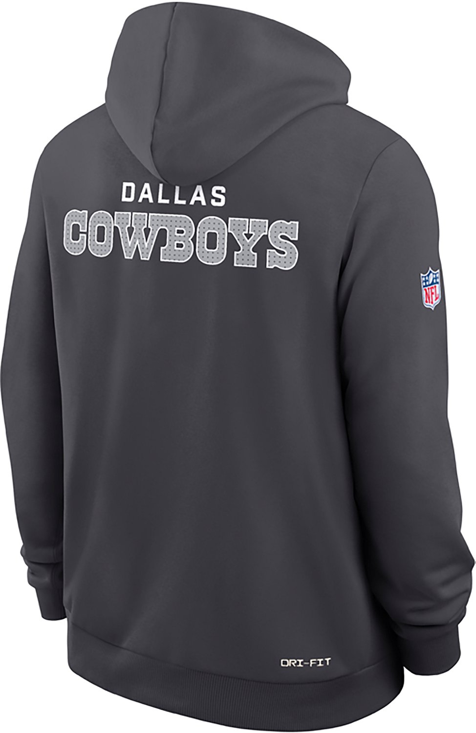 Nike Men's Dallas Cowboys Sideline Dri-FIT Pullover Hoodie - view number 2