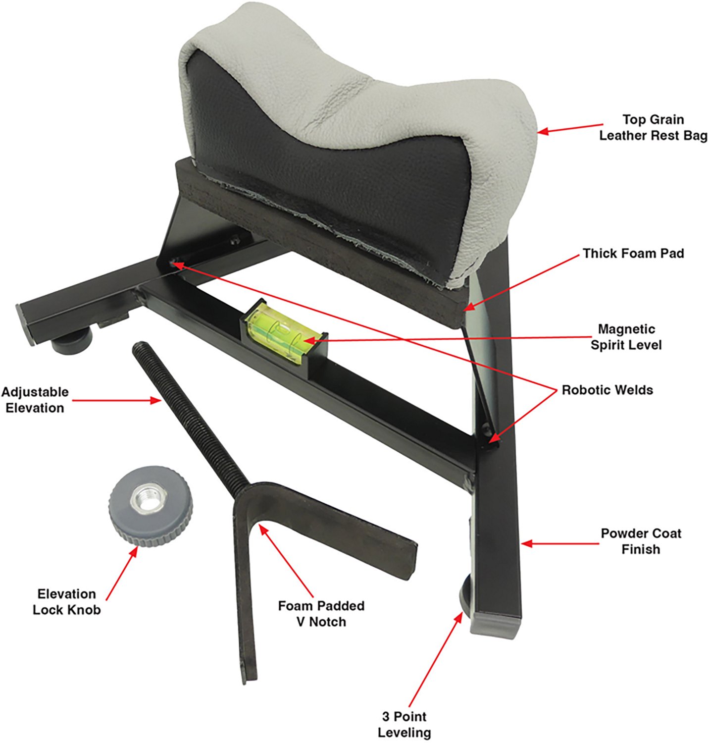 Hyskore Rifle & Pistol Bench Top Shooting Rest - view number 2