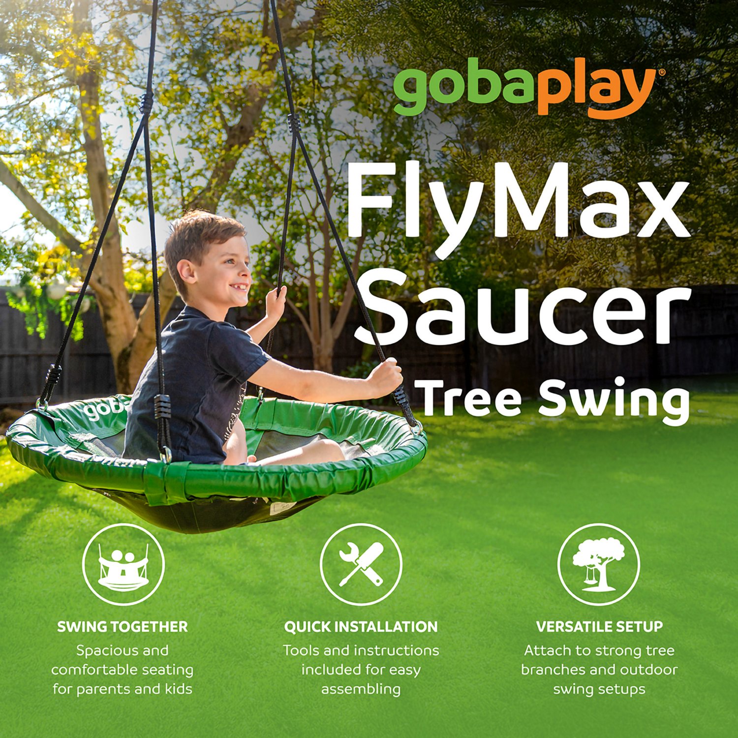 gobaplay FlyMax Saucer Tree Swing - view number 3