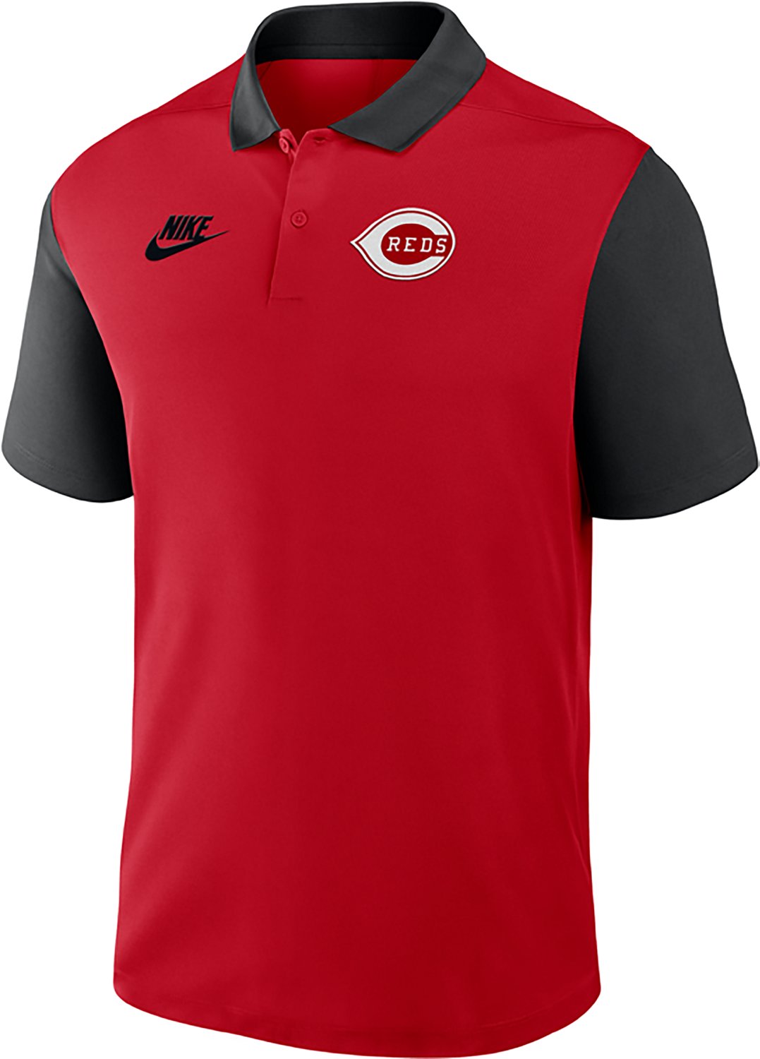 Nike Black Cincinnati s Cooperstown Collection Color-Block Victory Performance Polo - view number 2