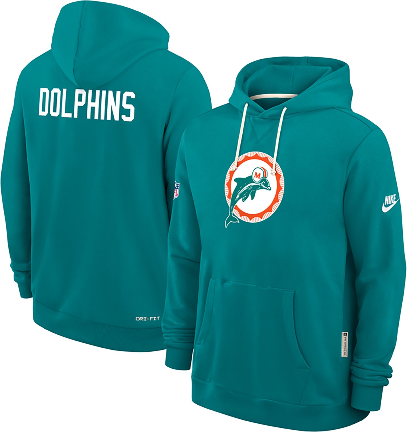 Nike Men's Dolphins Alternate Standard Issue Team Long Sleeve Hoodie