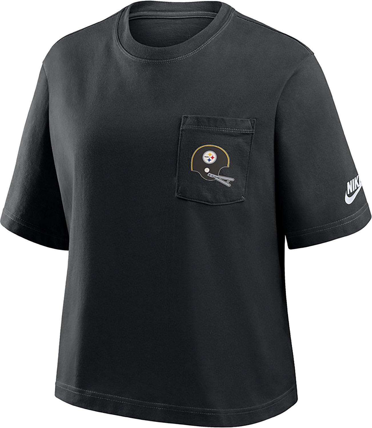 売れ筋商品|||ナイキ Tシャツ トップス レディース Women's Black Pittsburgh Steelers Team T-shirt Black Pittsburgh Steelers Boxy Women's Nike NFL Long-Sleeve T