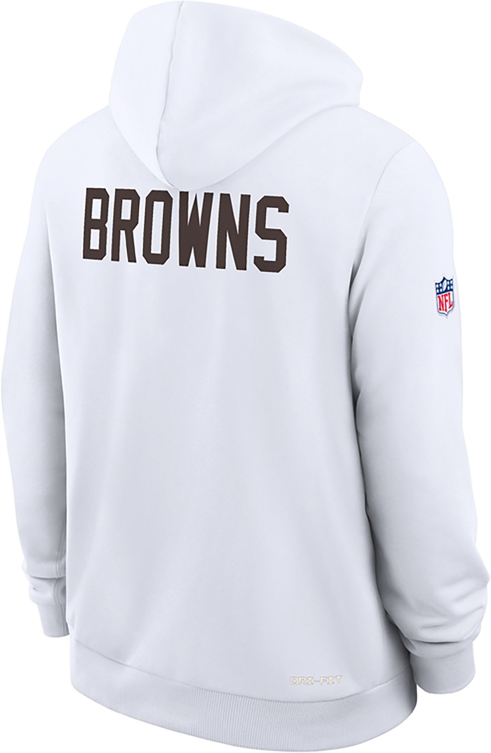 Nike Men's Browns Alternate Standard Issue Team Long Sleeve Hoodie - view number 3