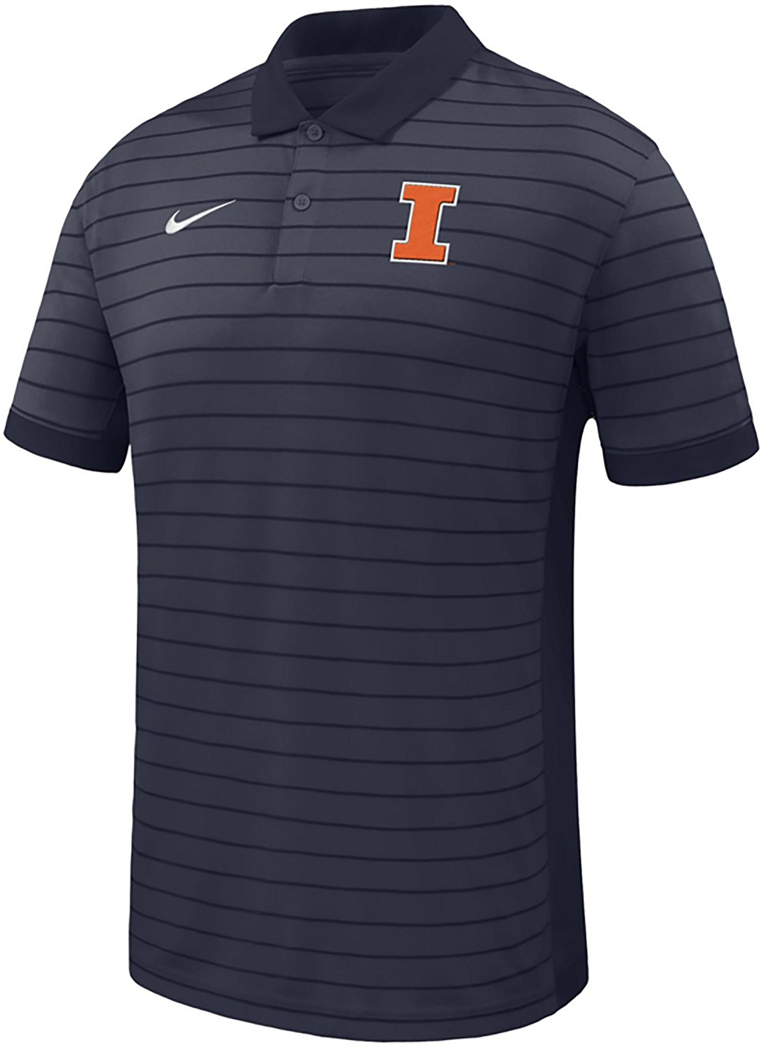 Nike Men's Illinois Dri Fit Stripe Victory Polo Shirt