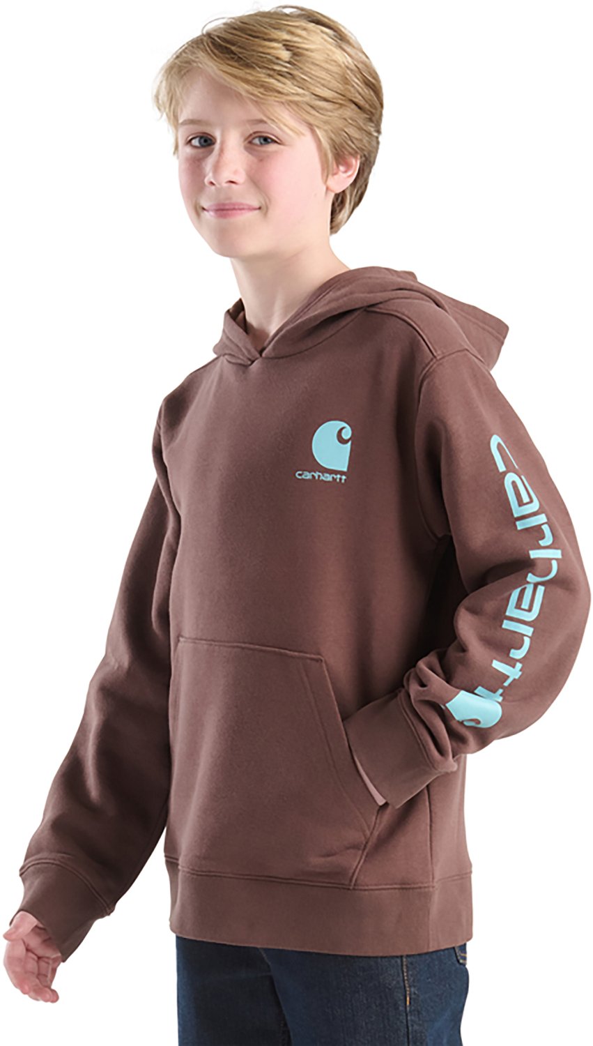 Carhartt Boys' Logo Pullover Hoodie                                                                                              - view number 2