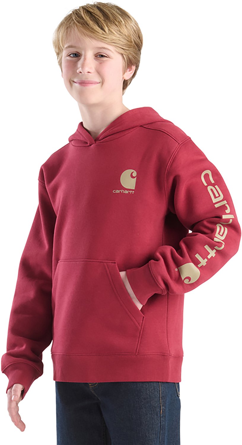 Carhartt Boys' Logo Pullover Hoodie                                                                                              - view number 2