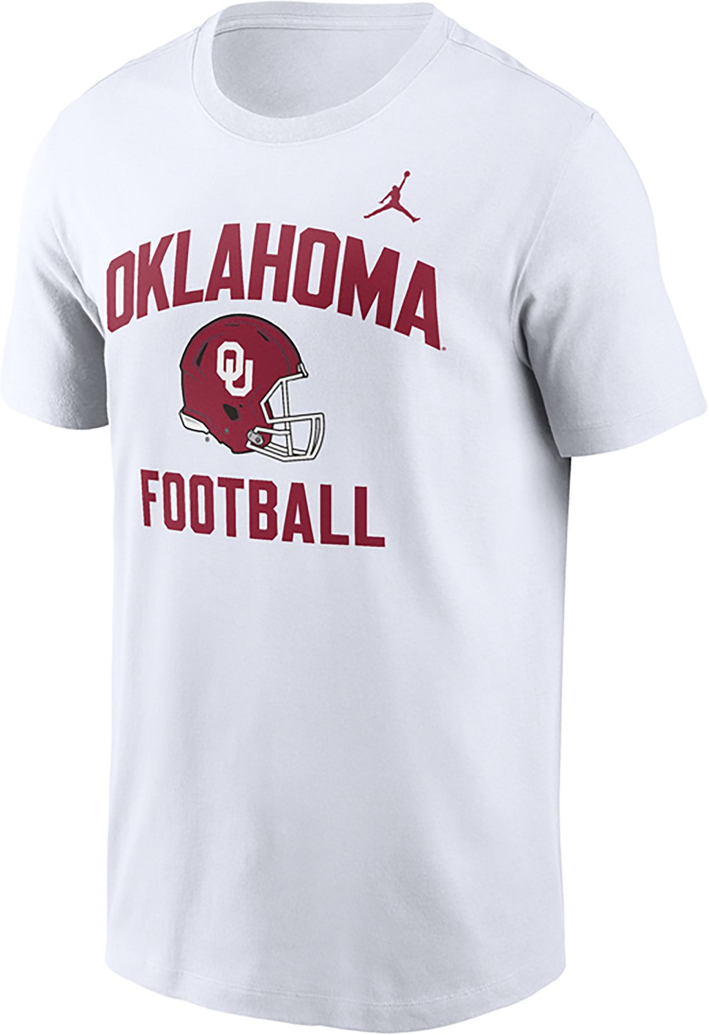 Jordan Men's Oklahoma Team Arch Football Helmet Cotton T-shirt - view number 2