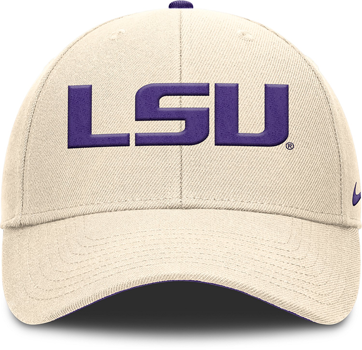 Nike Men's LSU Dri Fit Rise Primetime Primary Logo Structured Adjustable Cap - view number 3