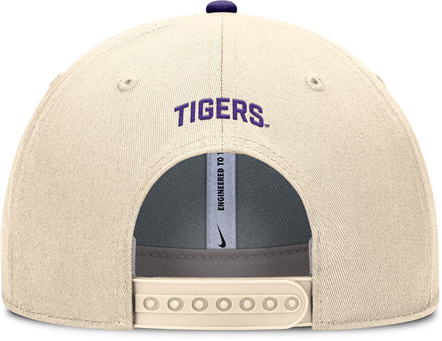 Nike Men's LSU Dri Fit Rise Primetime Primary Logo Structured Adjustable Cap - view number 5