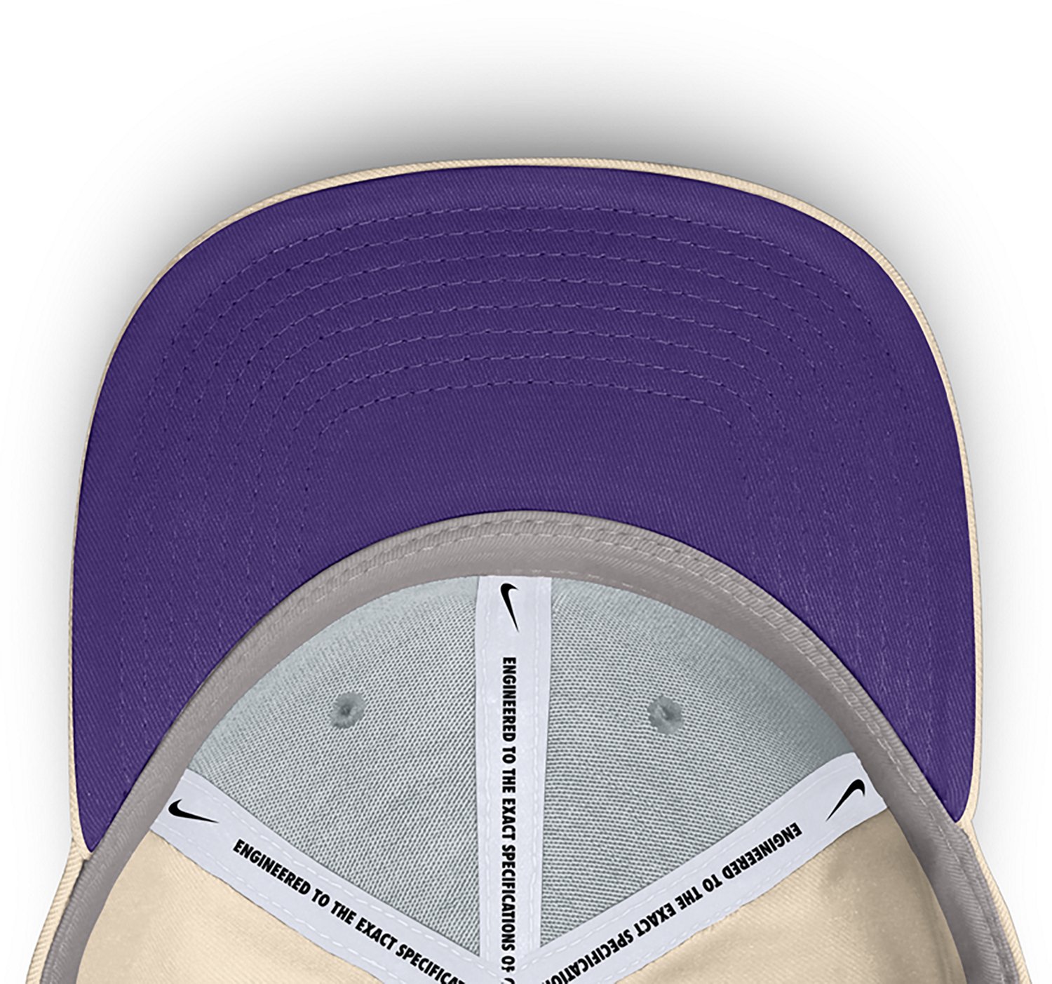 Nike Men's LSU Dri Fit Rise Primetime Primary Logo Structured Adjustable Cap - view number 6