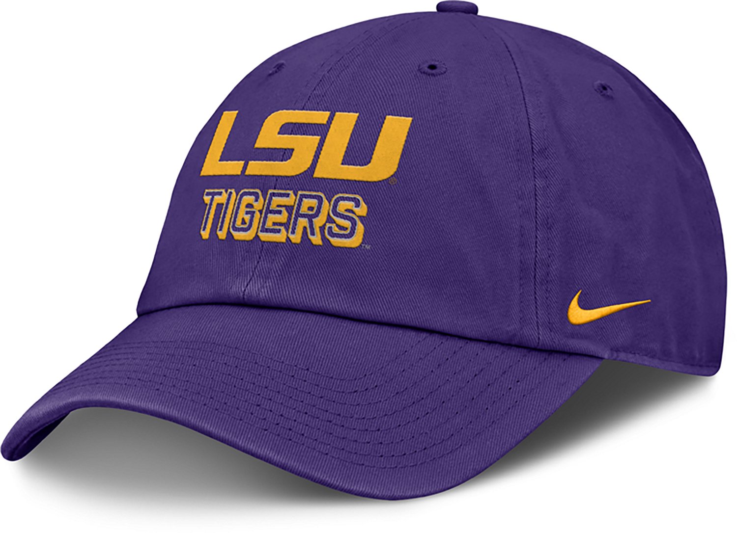 Nike Men's LSU Primary Logo Gameday Unstructured Adjustable Club Cap - view number 3
