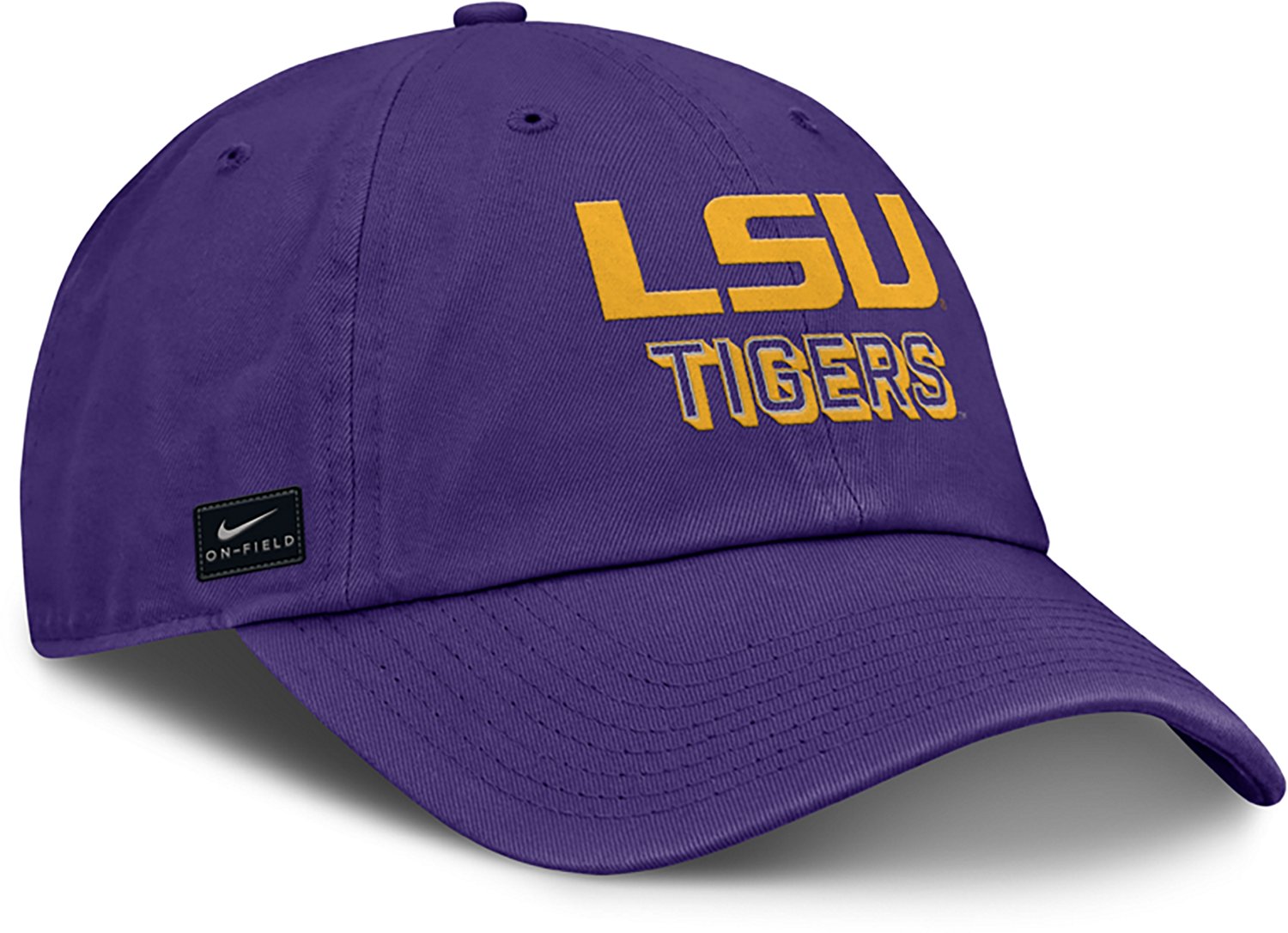 Nike Men's LSU Primary Logo Gameday Unstructured Adjustable Club Cap - view number 5