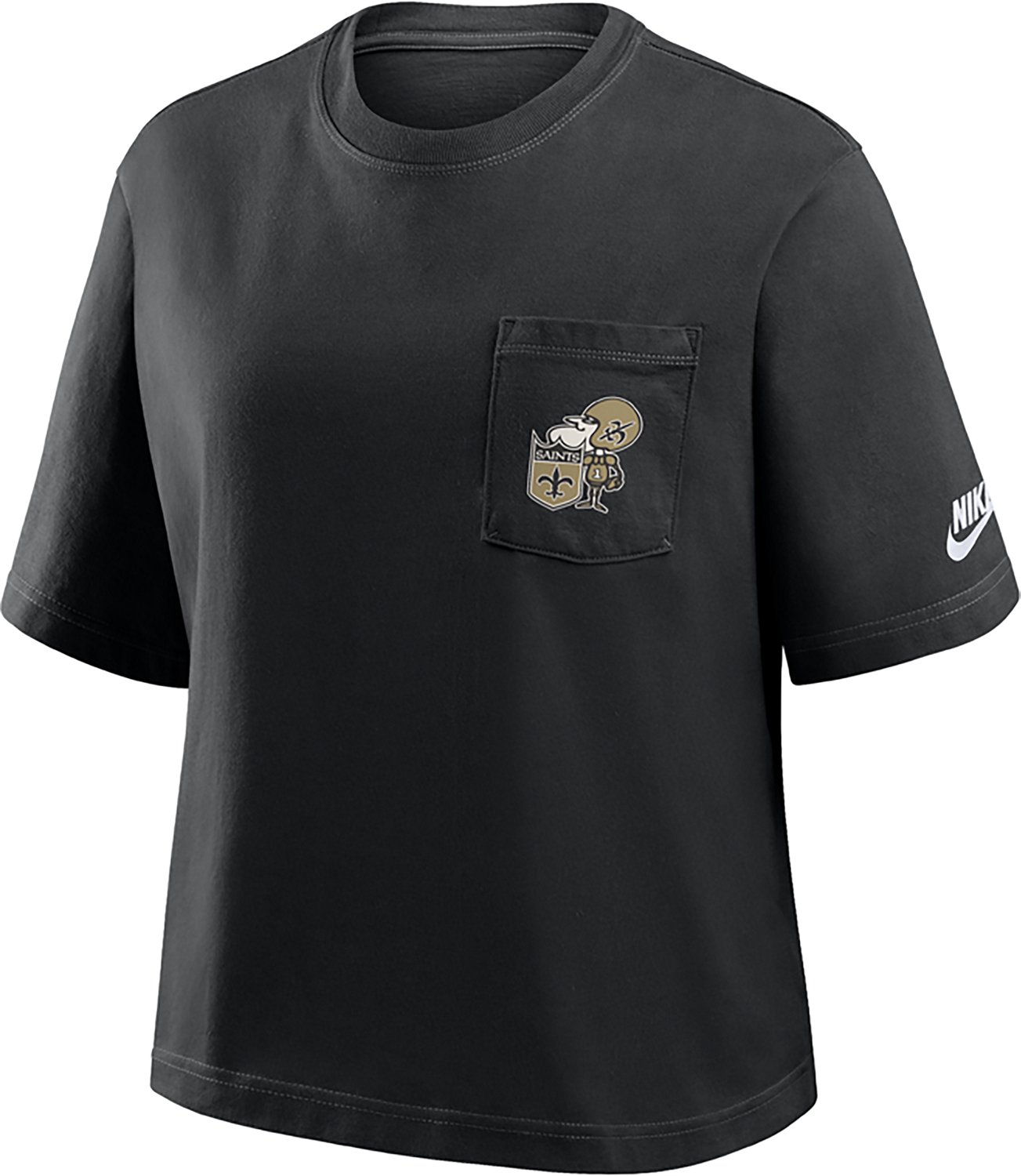 Nike Women's New Orleans Saints Rewind Pocket Boxy Short Sleeve T-shirt - view number 2
