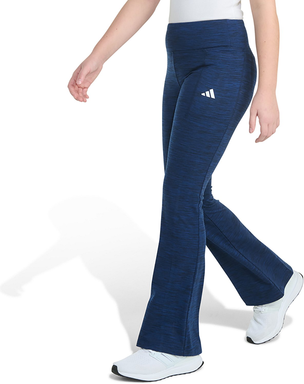 adidas Girls' Mélange Flare Leg Pants - view number 2