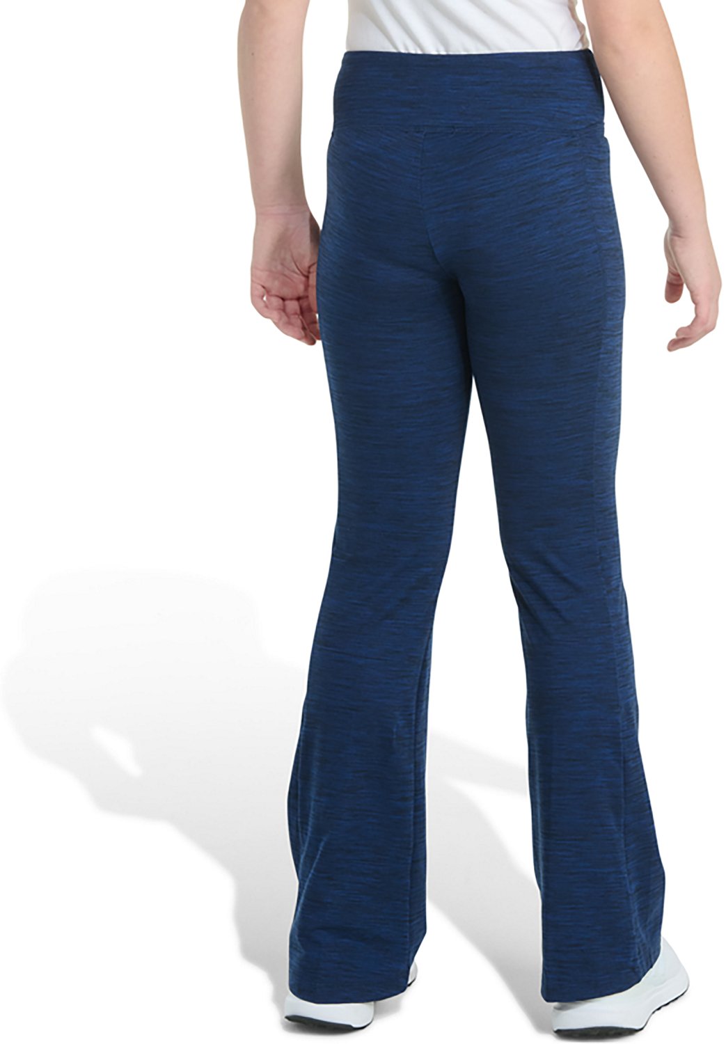 adidas Girls' Mélange Flare Leg Pants - view number 4