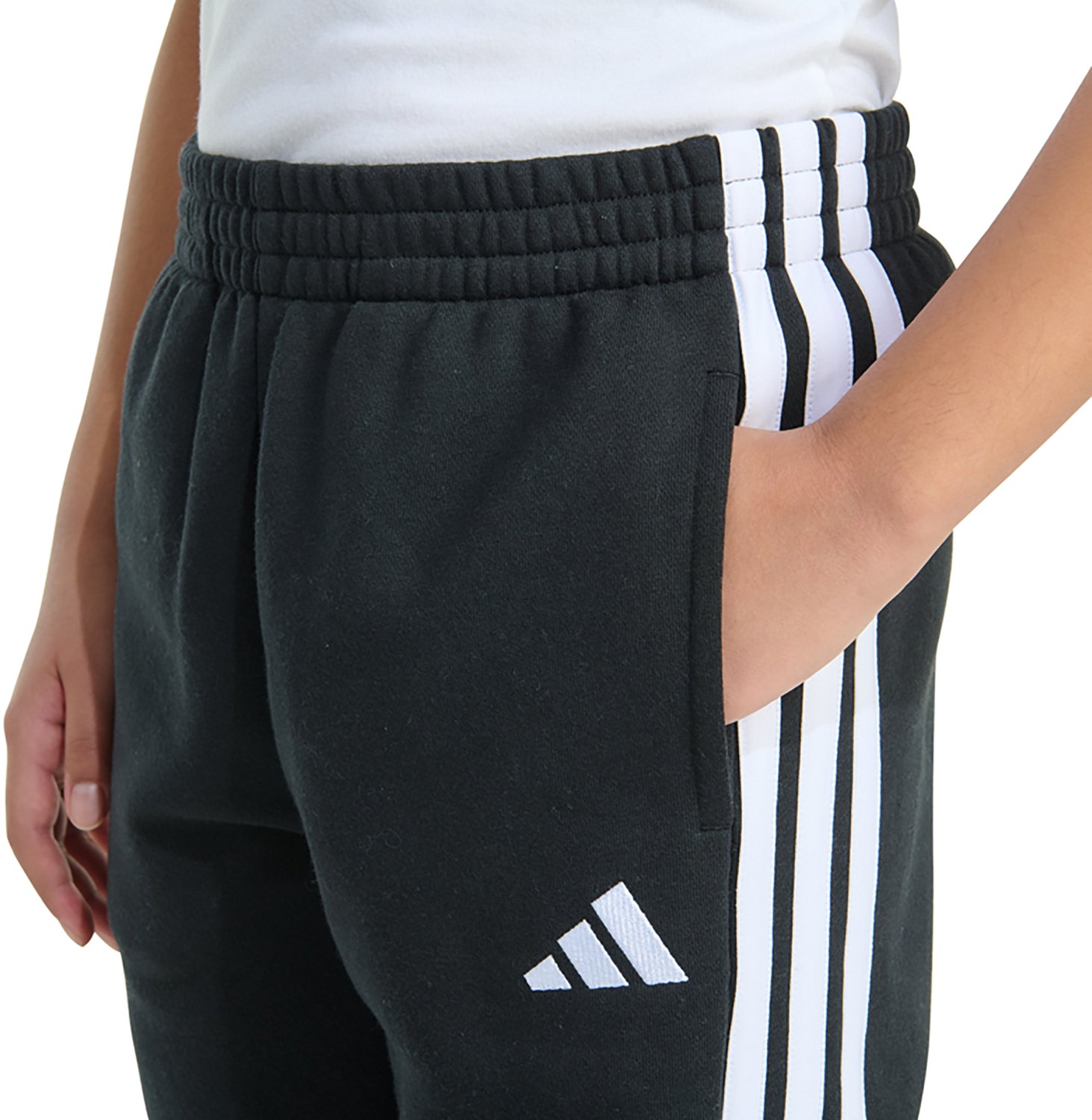 adidas Girls' Bold 3-Stripe Joggers - view number 5