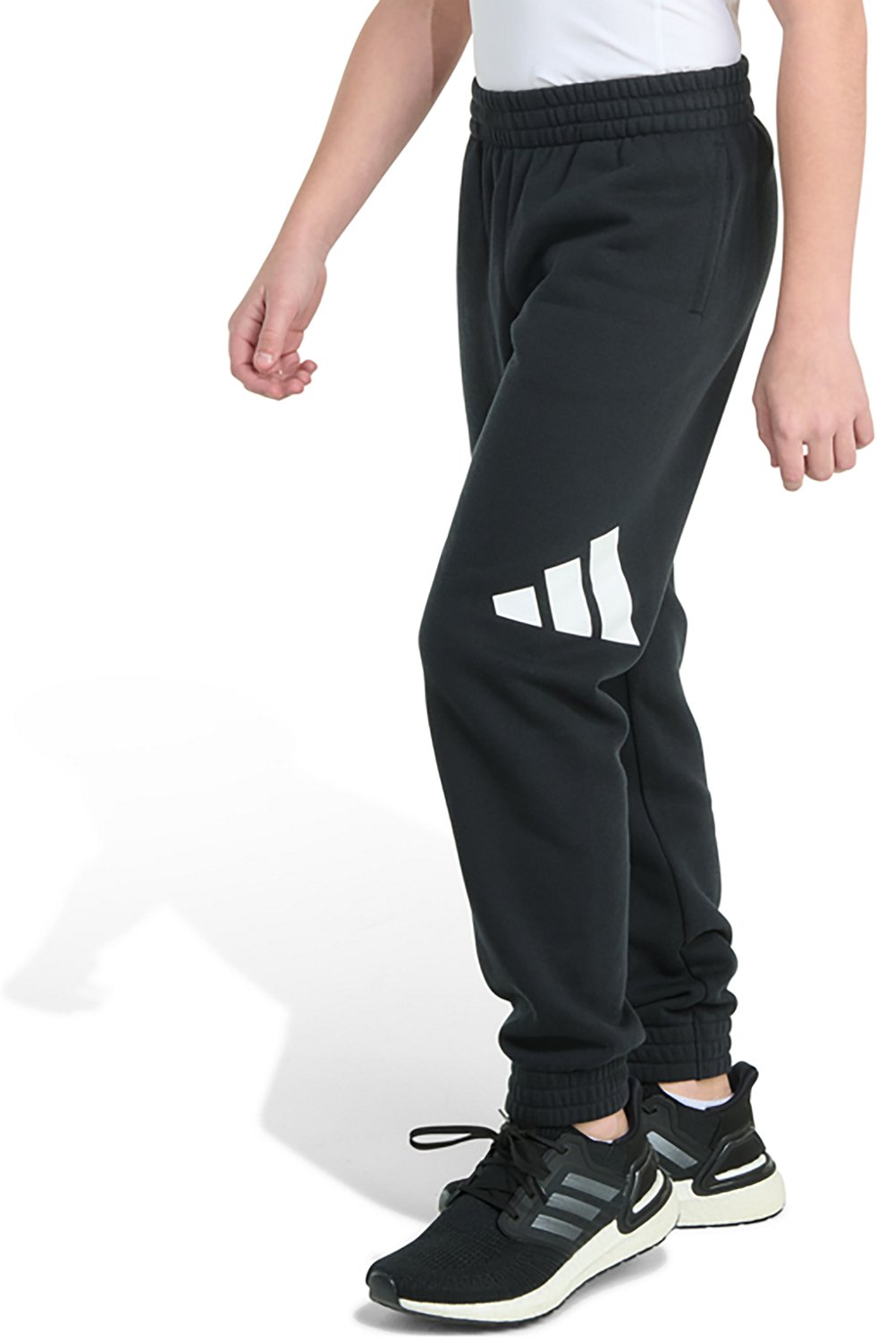 adidas Boys' Essential Big Logo Fleece Joggers - view number 2