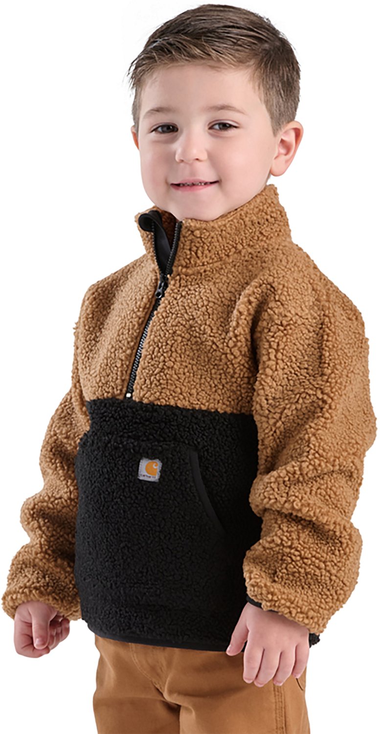 Carhartt Boys' Sherpa 1/2 Zip Long Sleeve Sweatshirt - view number 2