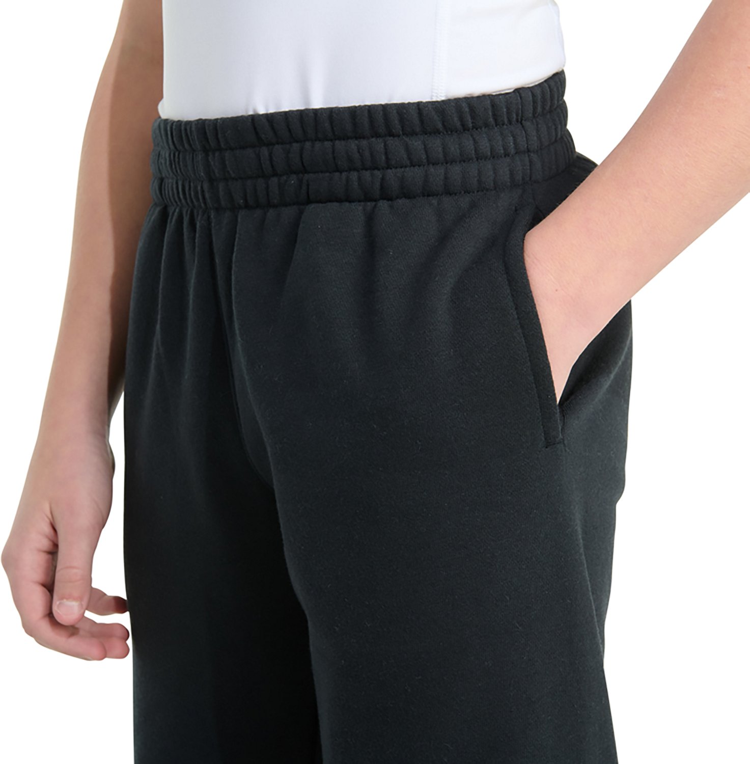 adidas Boys' Essential Big Logo Fleece Joggers - view number 5