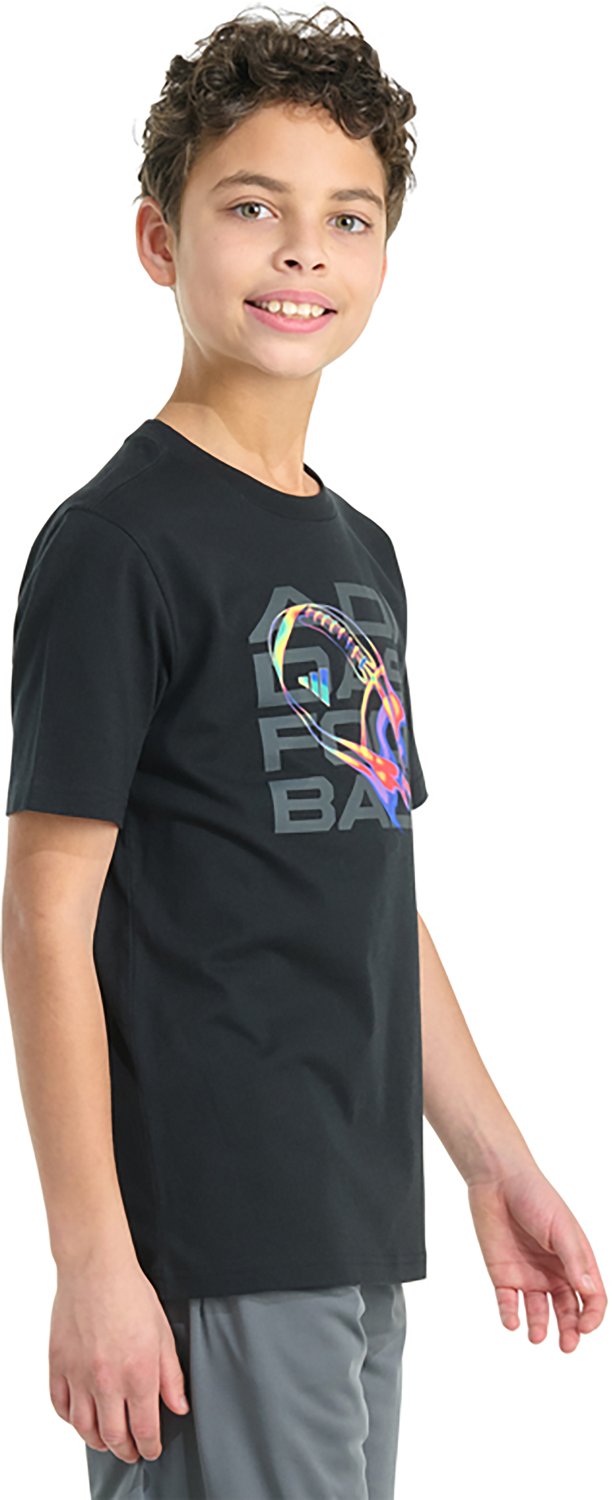 adidas Boys' Flame Football Short Sleeve Graphic T-shirt - view number 3