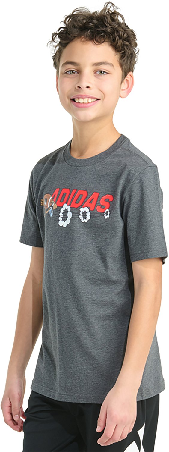adidas Boys' Football Mascot Short Sleeve Graphic T-shirt - view number 2