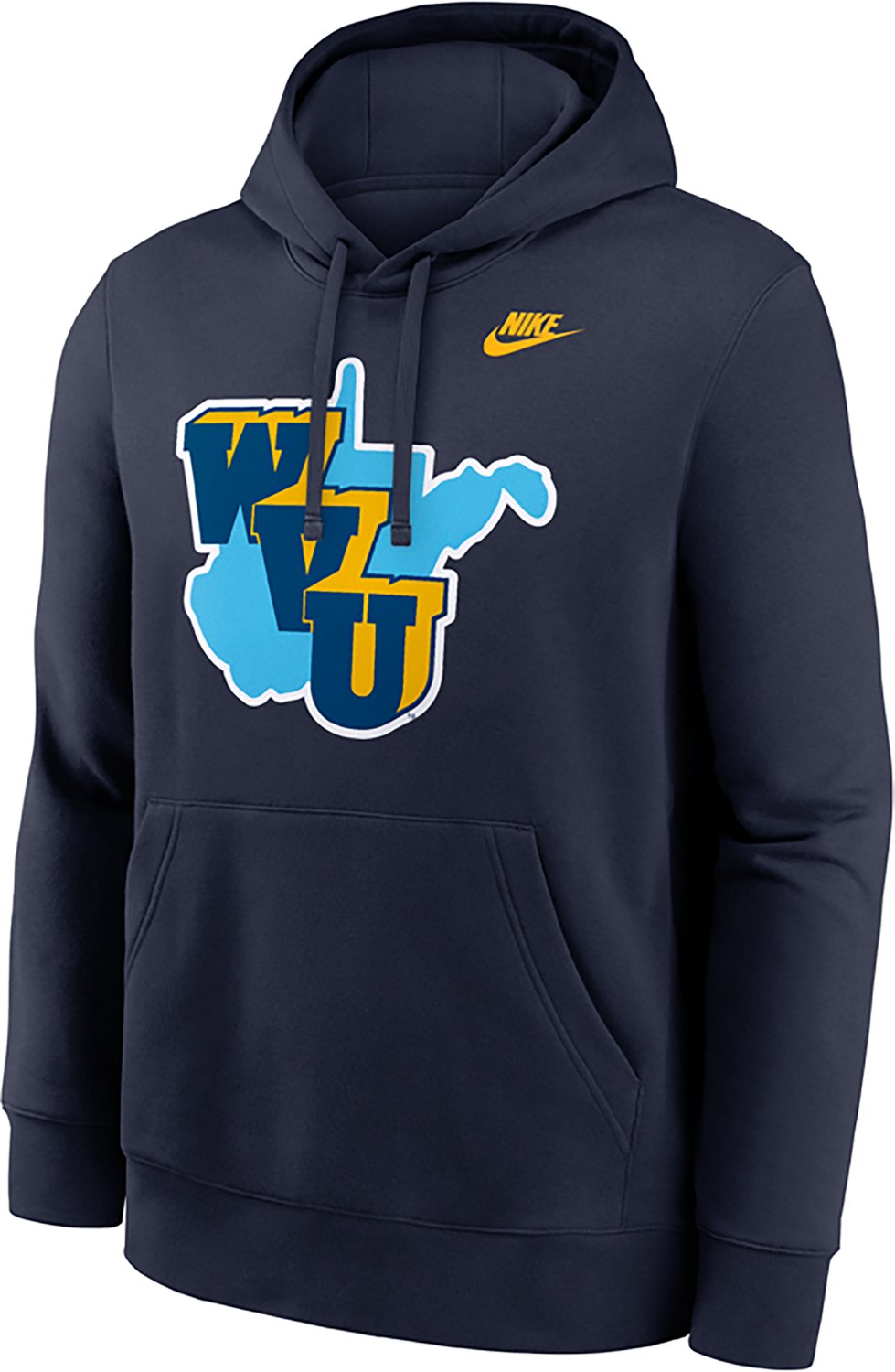 Nike Men's West Virginia 1965 Throwback Club Fleece Hoodie - view number 2