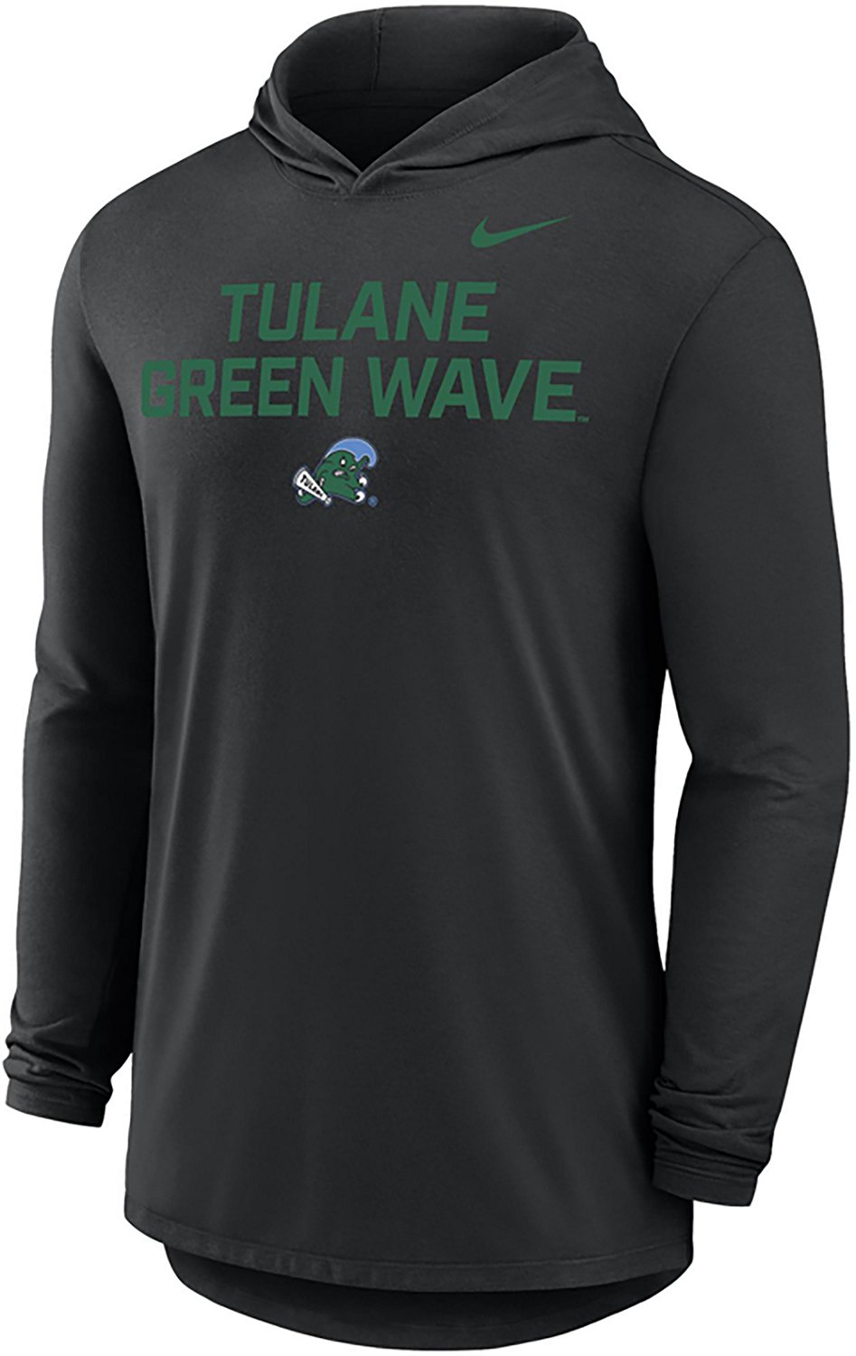 Nike Men's Tulane Team Hooded Long Sleeve Hooded Top