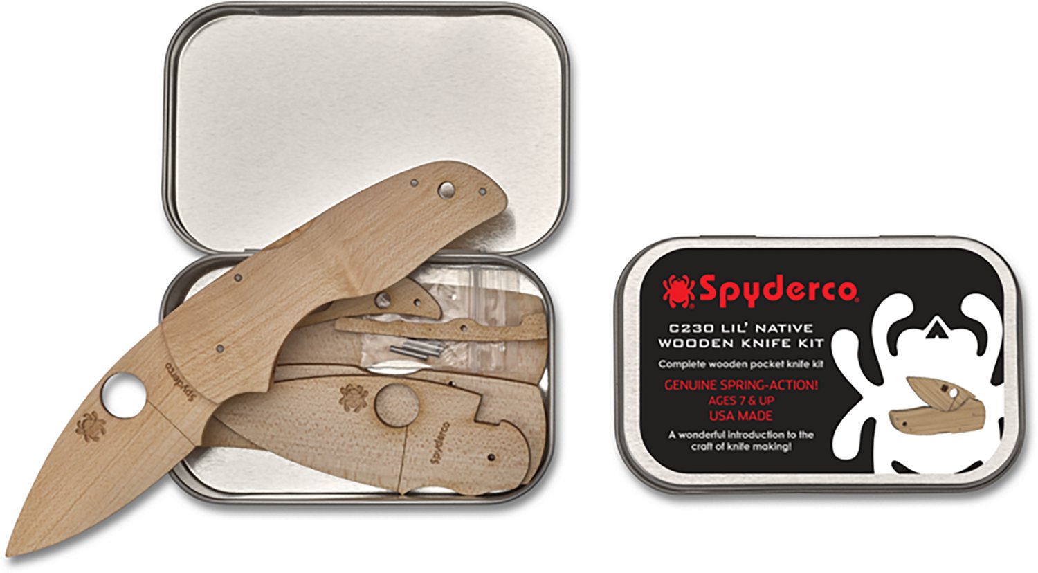  Spyderco C230 Lil' Native Wooden Knife Kit - view number 3
