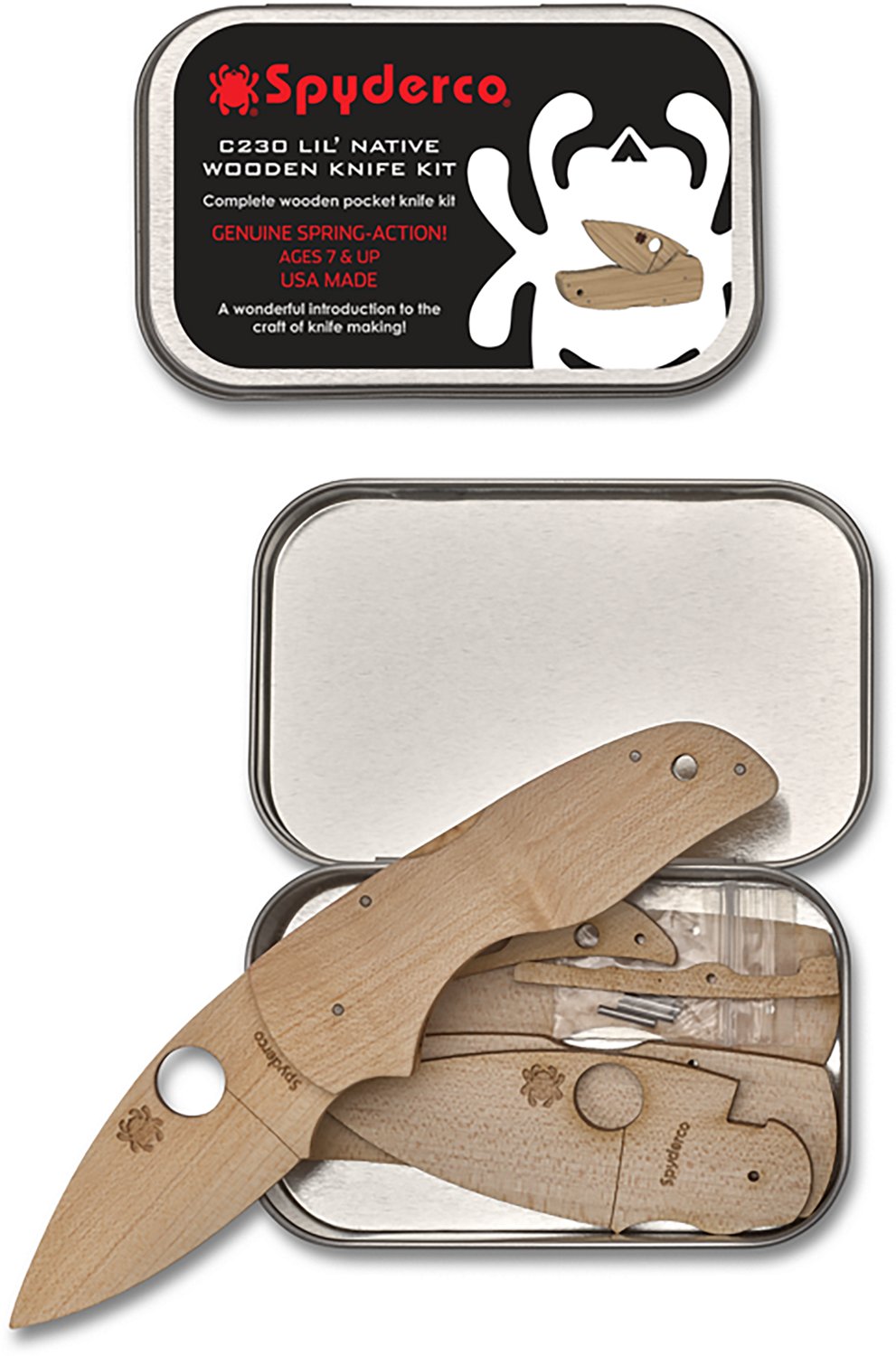  Spyderco C230 Lil' Native Wooden Knife Kit - view number 4