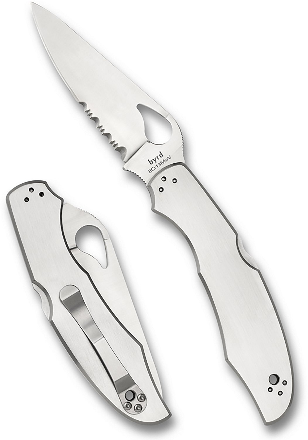 Spyderco Cara Cara 2 Stainless CombinationEdge Folding Knife - view number 3