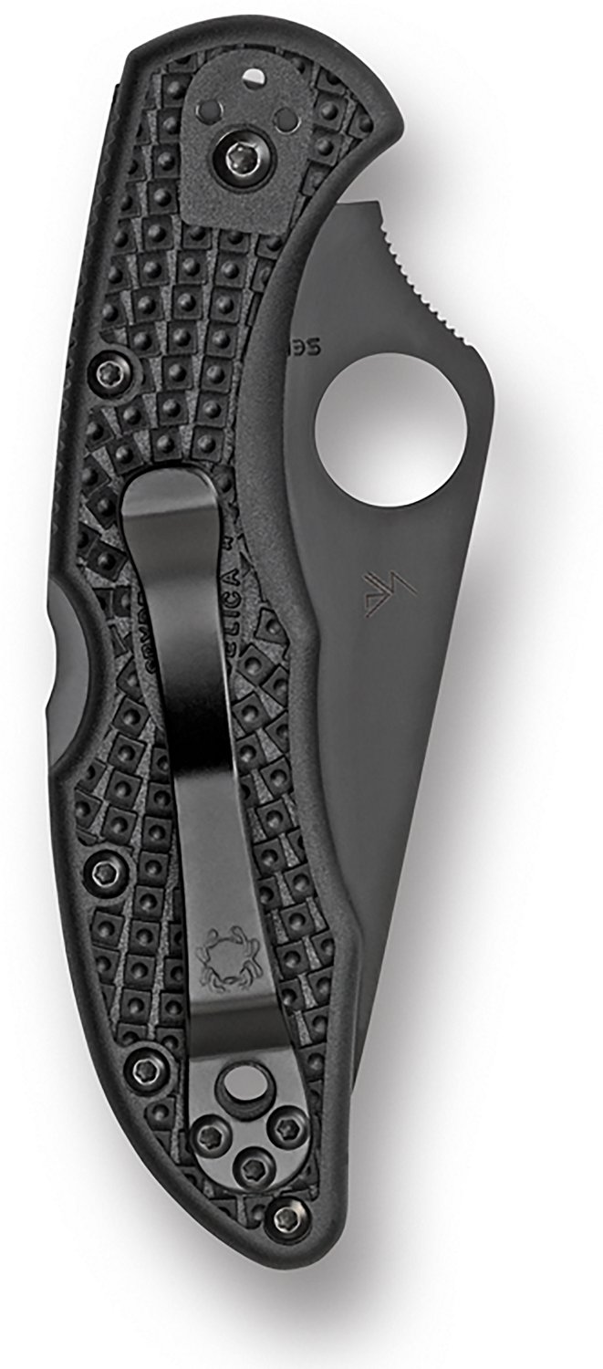 Spyderco Delica 4 Lightweight Black Blade Folding Knife - view number 2