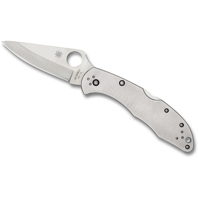 2024 Spyderco Delica 4 Stainless Plain