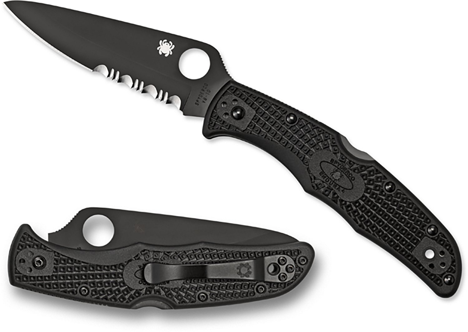 Spyderco Endura 4 Lightweight Black Blade Folding Knife - view number 2