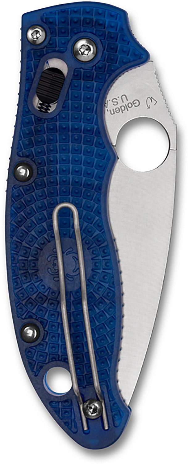 Spyderco Manix 2 Lightweight Translucent Blue Folding Knife - view number 2