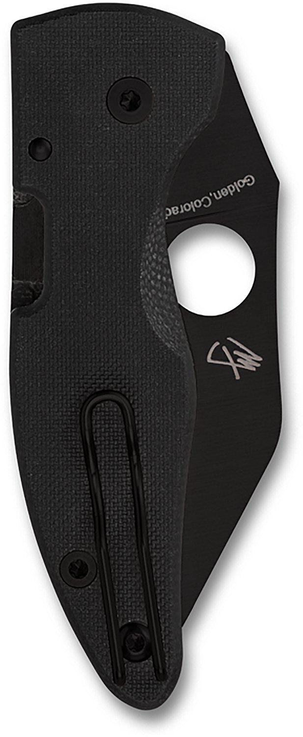 Spyderco MicroJimbo G-10 Black Blade Folding Knife - view number 2