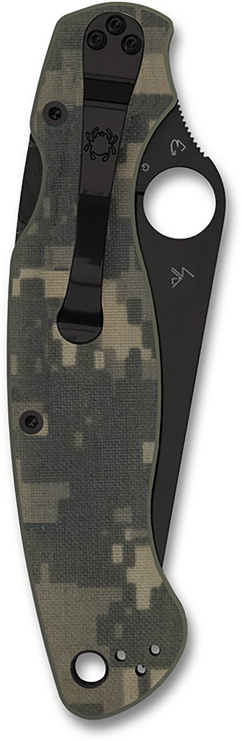 Spyderco Military 2 Camo G-10 Black Blade Folding Knife - view number 2