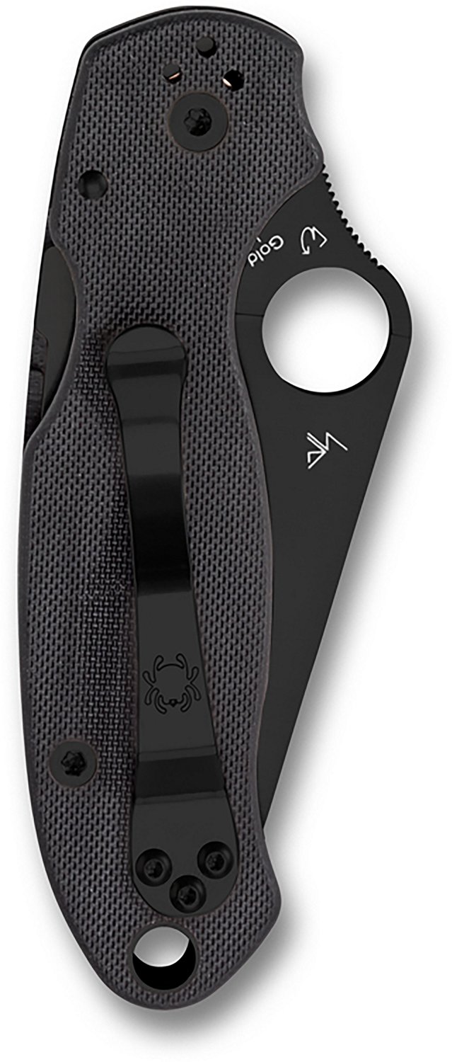 Spyderco Para 3 Black Blade Folding Knife - view number 2