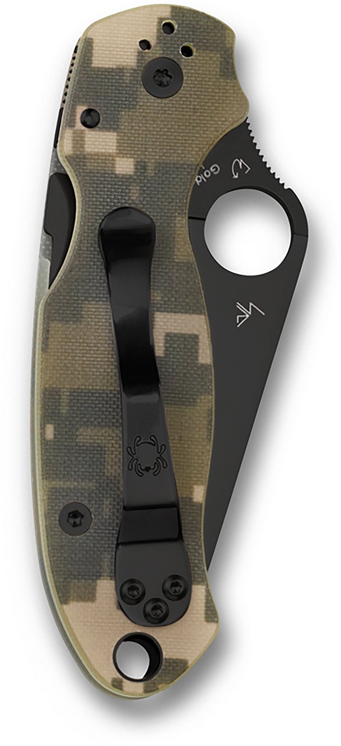 Spyderco Para 3 Camo Black Blade Folding Knife - view number 2