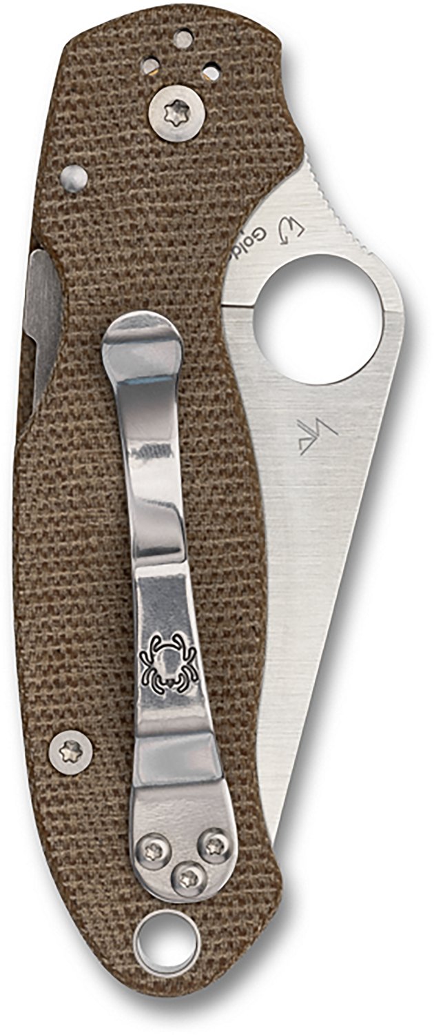 Spyderco Para 3 Canvas Micarta CPM CRU-WEAR Folding Knife - view number 2