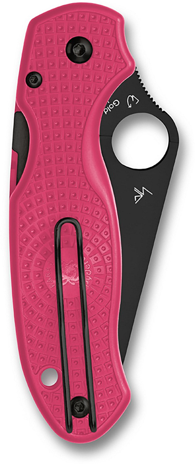 Spyderco Para 3 Lightweight Black Blade Living Beyond Breast Cancer Folding Knife - view number 2