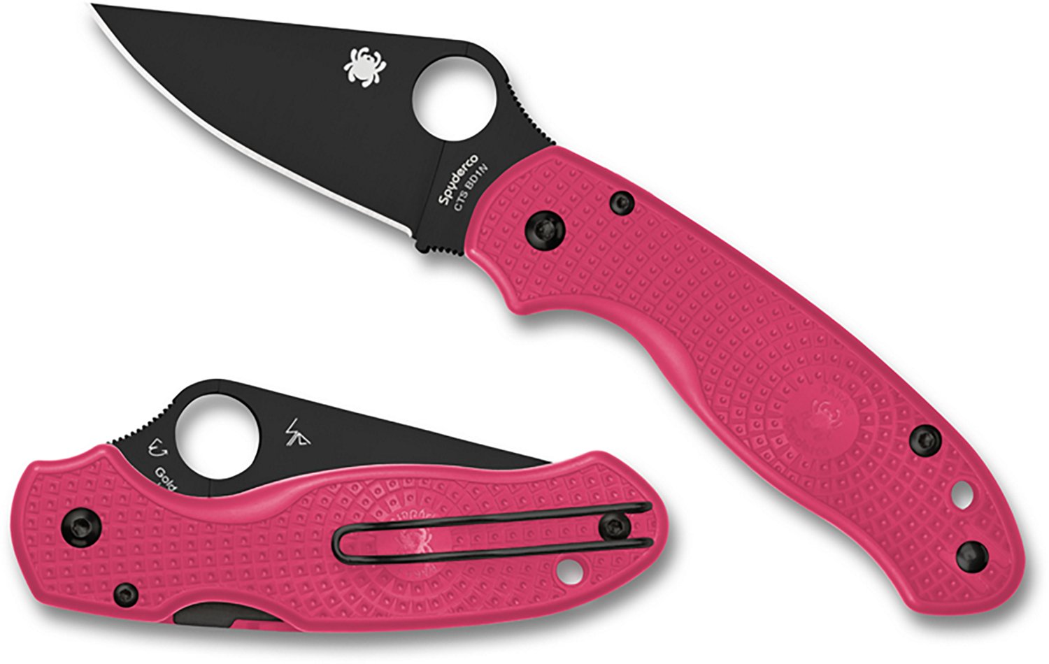 Spyderco Para 3 Lightweight Black Blade Living Beyond Breast Cancer Folding Knife - view number 3