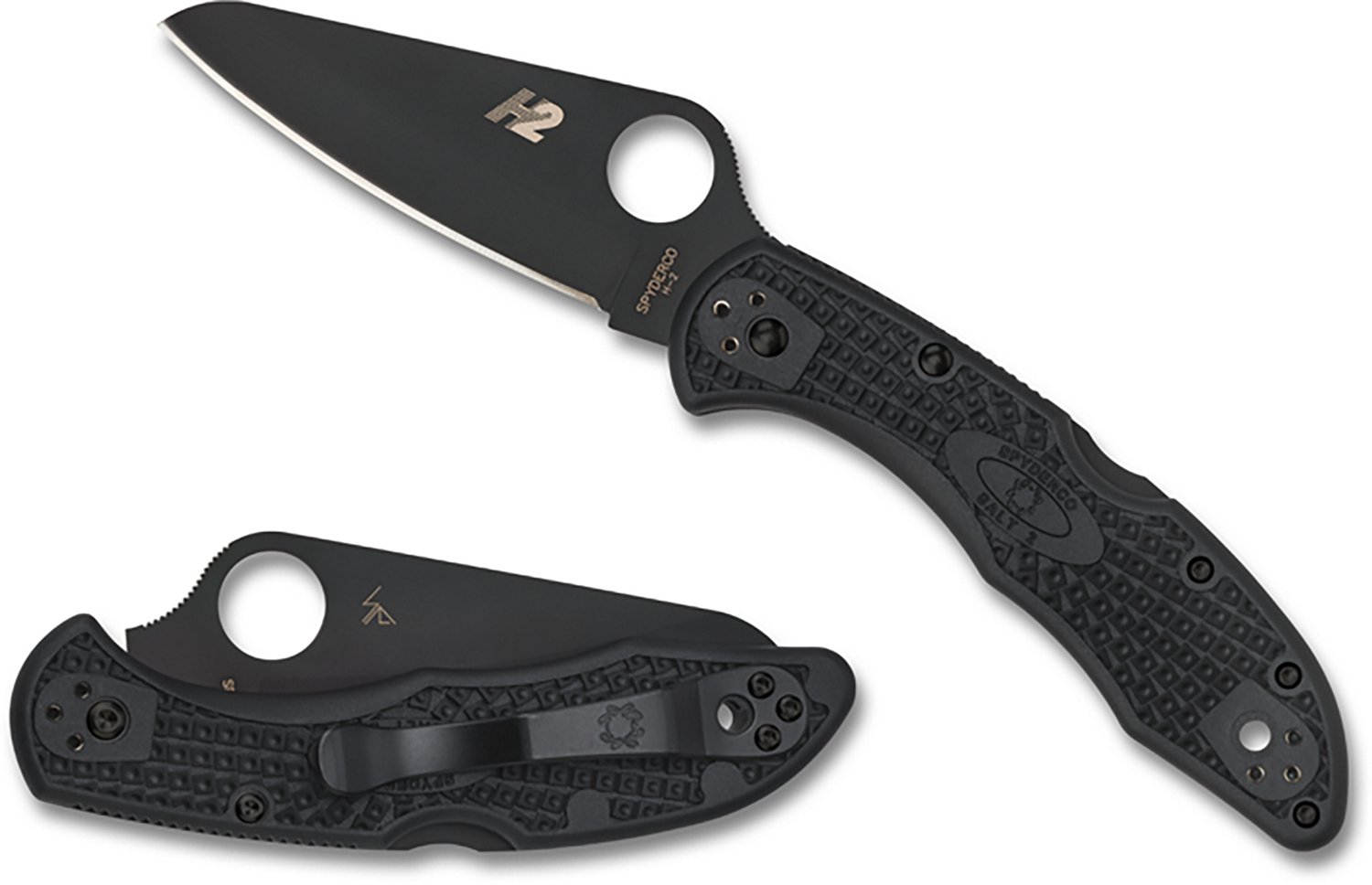 Spyderco Salt 2 Black Blade Folding Knife - view number 3
