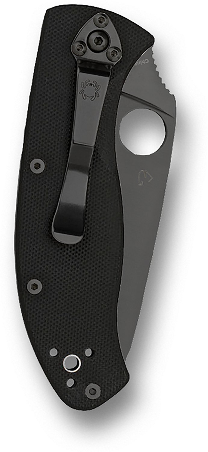 Spyderco Tenacious Black Blade Folding Knife - view number 2