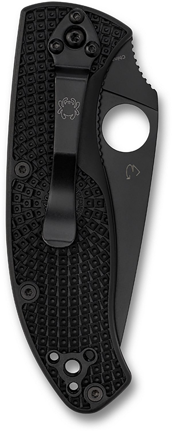 Spyderco Tenacious Lightweight Black Blade Folding Knife - view number 2