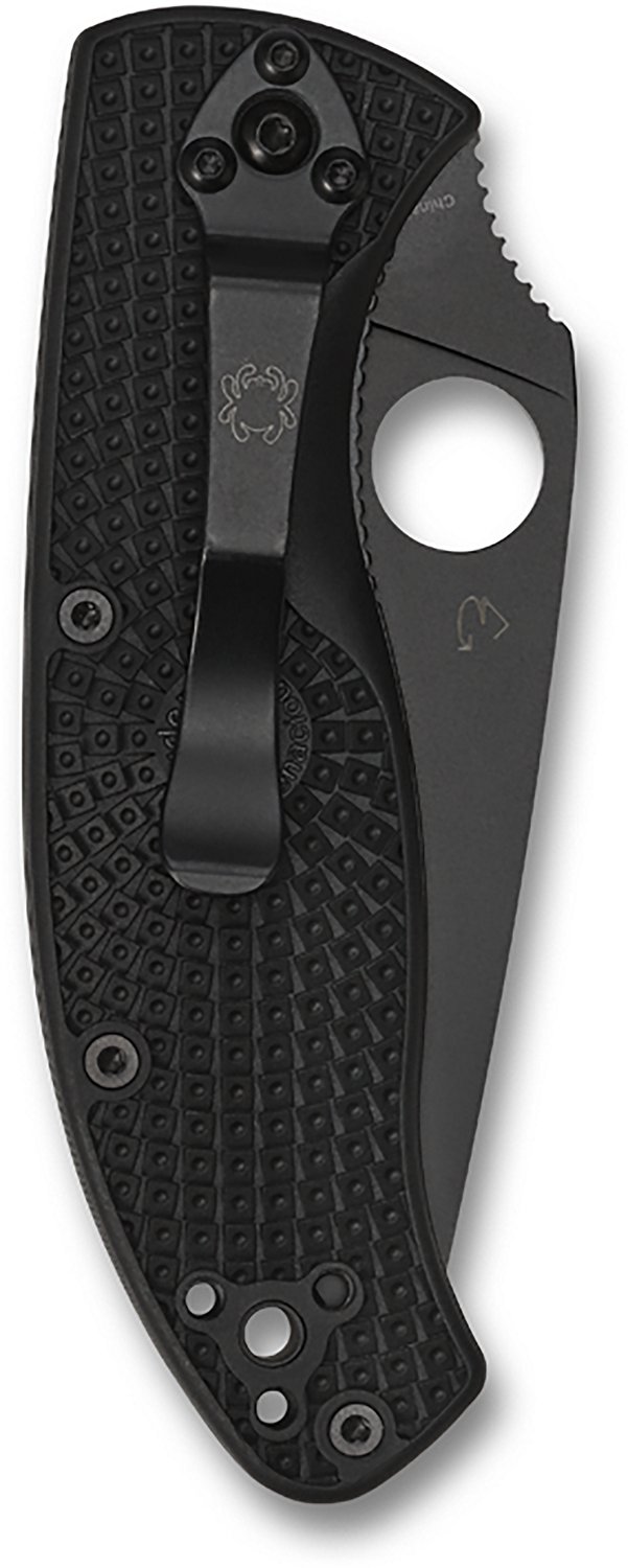 Spyderco Tenacious Lightweight Black Blade Folding Knife - view number 2