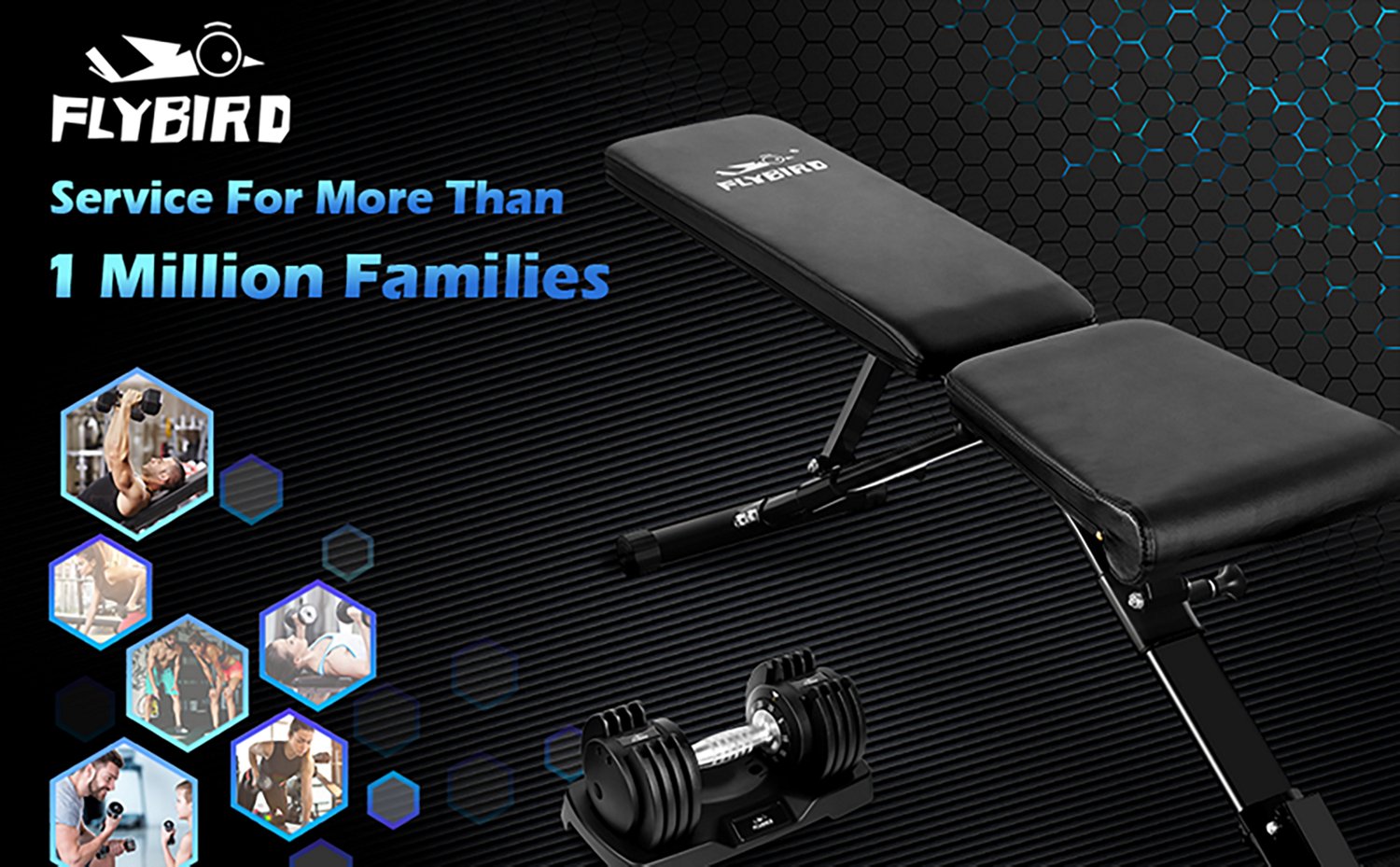 FLYBIRD Adjustable Strength Training Weight Bench - view number 4