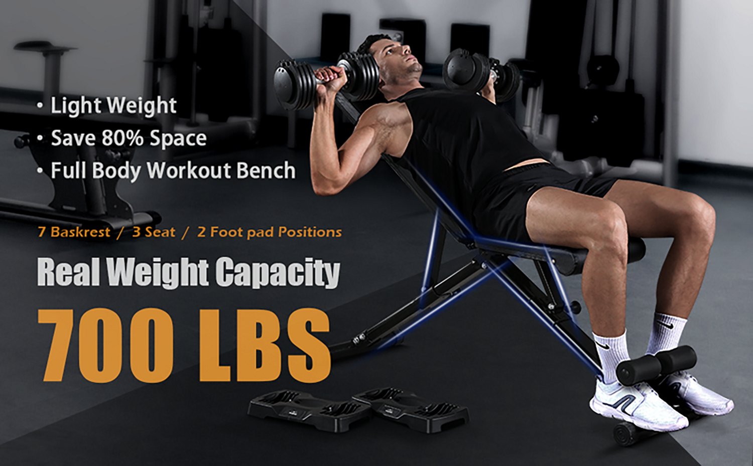 FLYBIRD Adjustable Strength Training Weight Bench - view number 6