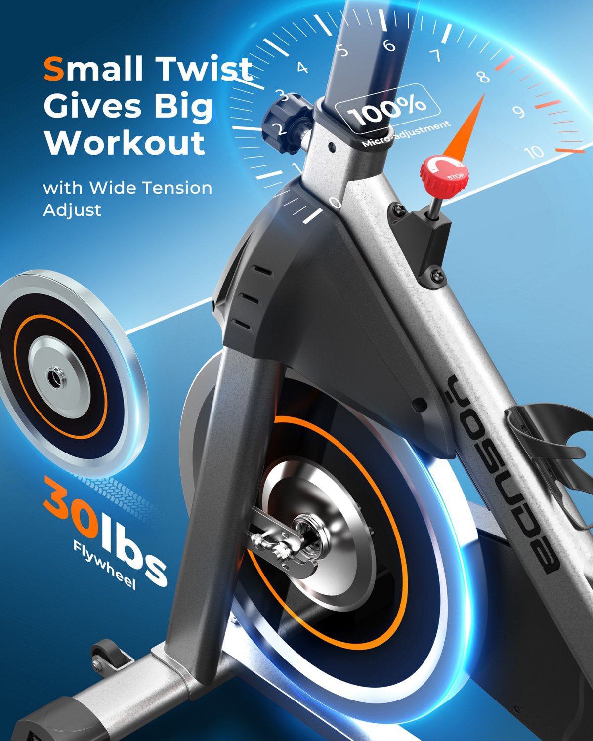 YOSUDA Indoor Cycling Bike - view number 5