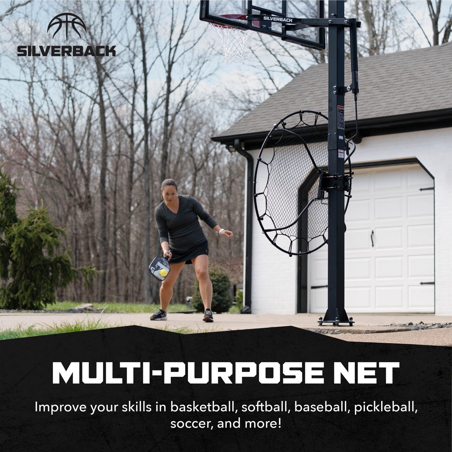 Silverback Training Rebound Passback Net                                                                                         - view number 4