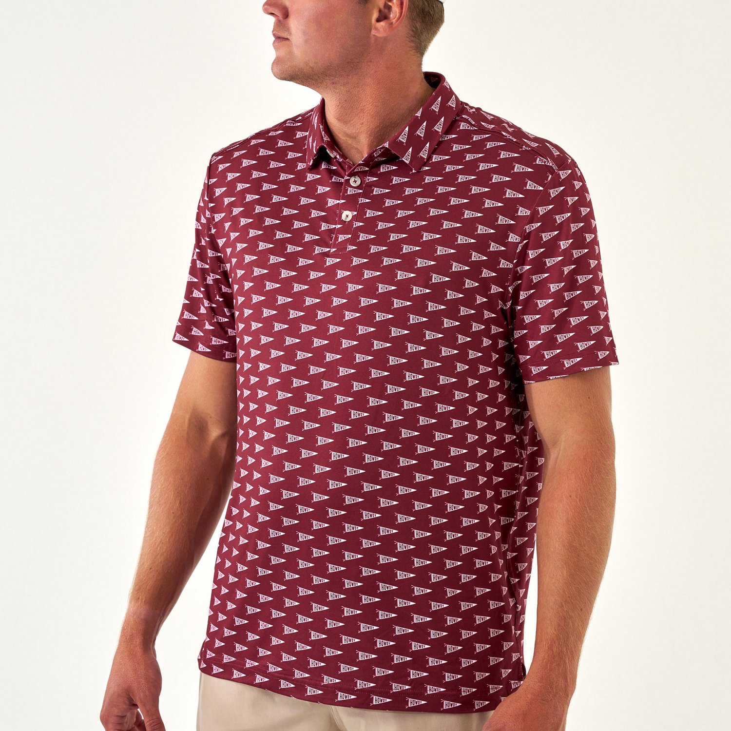 BURLEBO Men's Texas Pride Performance Polo Shirt - view number 1